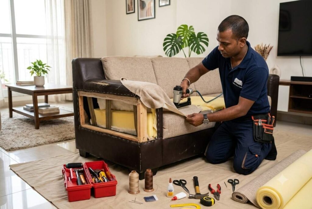 sofa repair in Noida sector 15, sofa repairing service in Noida sector 15, sofa repairing near me Noida sector 15